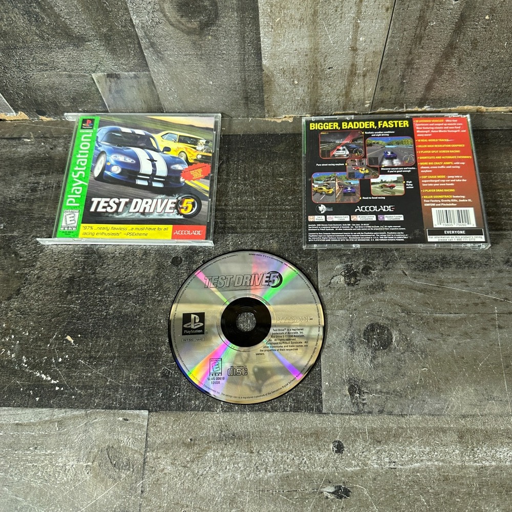 Test Drive 5 (PlayStation 1 PS1) Greatest Hits COMPLETE & TESTED